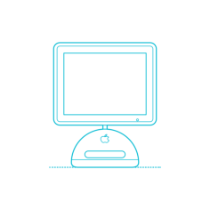 Guide Digital Apple Imac G4 15 Inch 2002 Outline Drawing Svg Vector, Free Vectors File